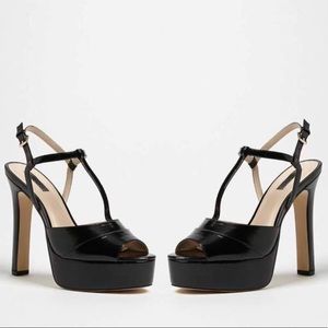T-strap Platform Heels